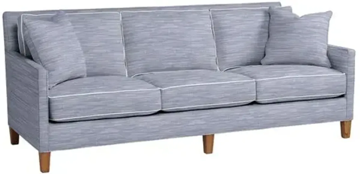 Northport Outdoor Upholstered Sofa - Inside Out Linen with Contrast Welt - Handcrafted