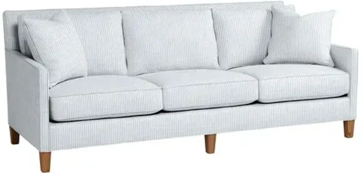 Northport Outdoor Upholstered Sofa - Inside Out Ticking Stripe - Handcrafted