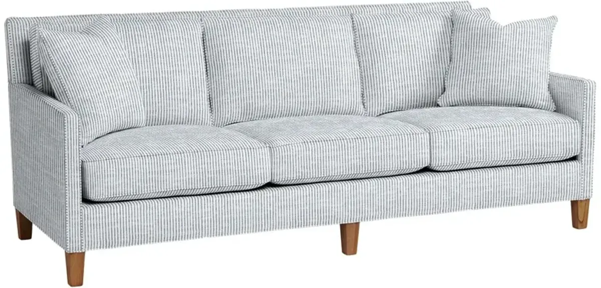 Northport Outdoor Upholstered Sofa, Inside Out Ticking Stripe