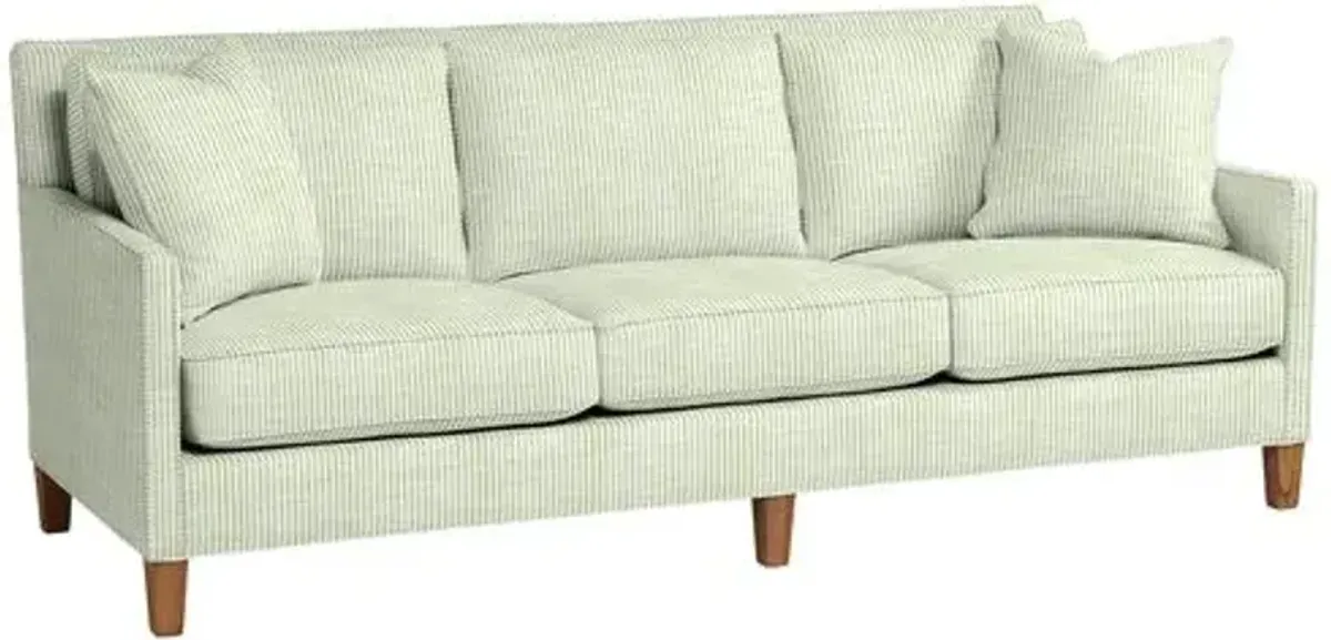 Northport Outdoor Upholstered Sofa - Inside Out Ticking Stripe - Handcrafted