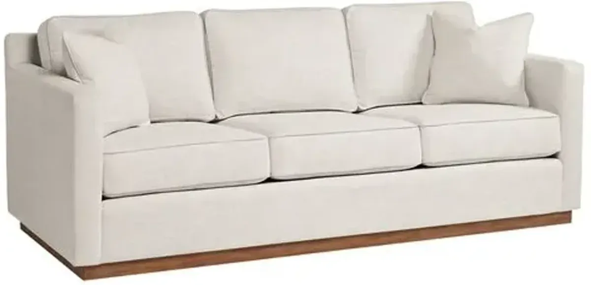 Hatteras Outdoor Upholstered Sofa - Inside Out Linen - Handcrafted