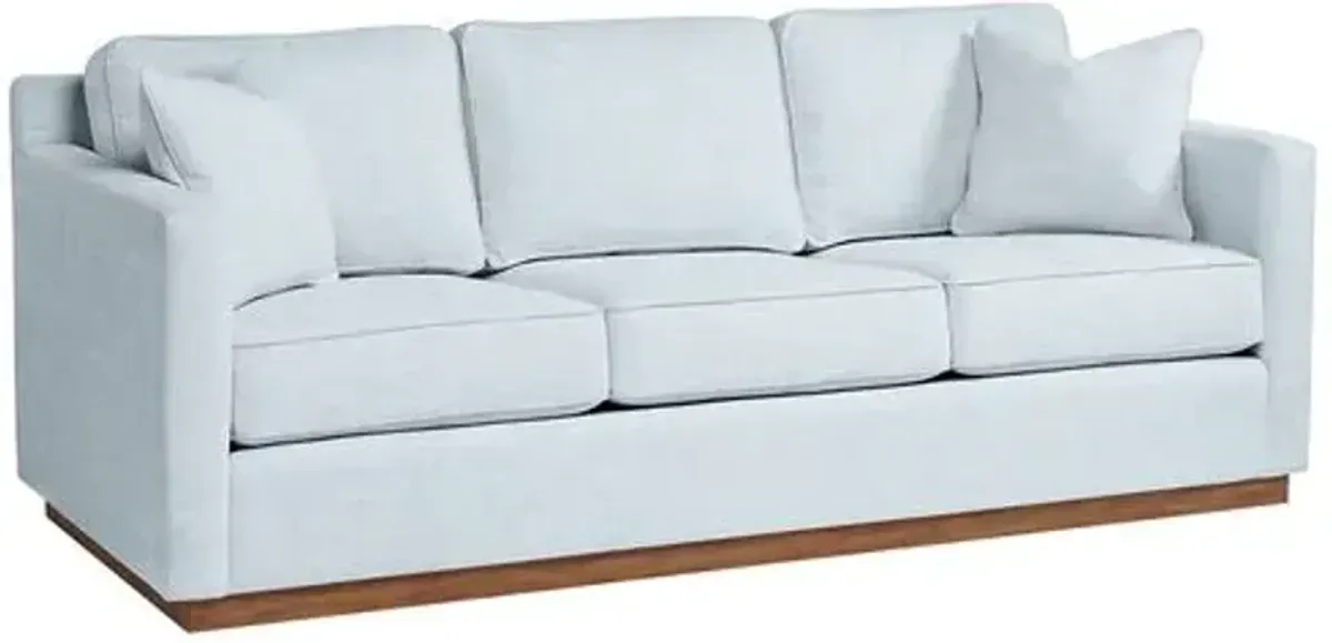 Hatteras Outdoor Upholstered Sofa - Inside Out Linen - Handcrafted