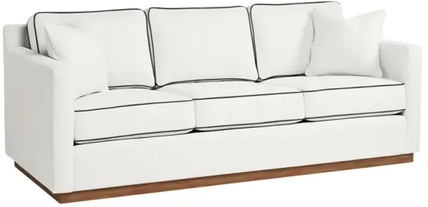Hatteras Outdoor Upholstered Sofa, Inside Out Linen w/ Contrast Welt
