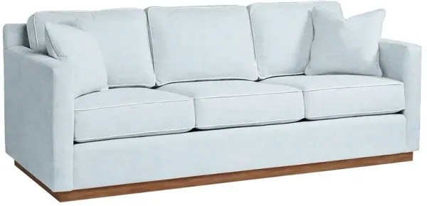 Hatteras Outdoor Upholstered Sofa - Inside Out Linen with Contrast Welt - Handcrafted