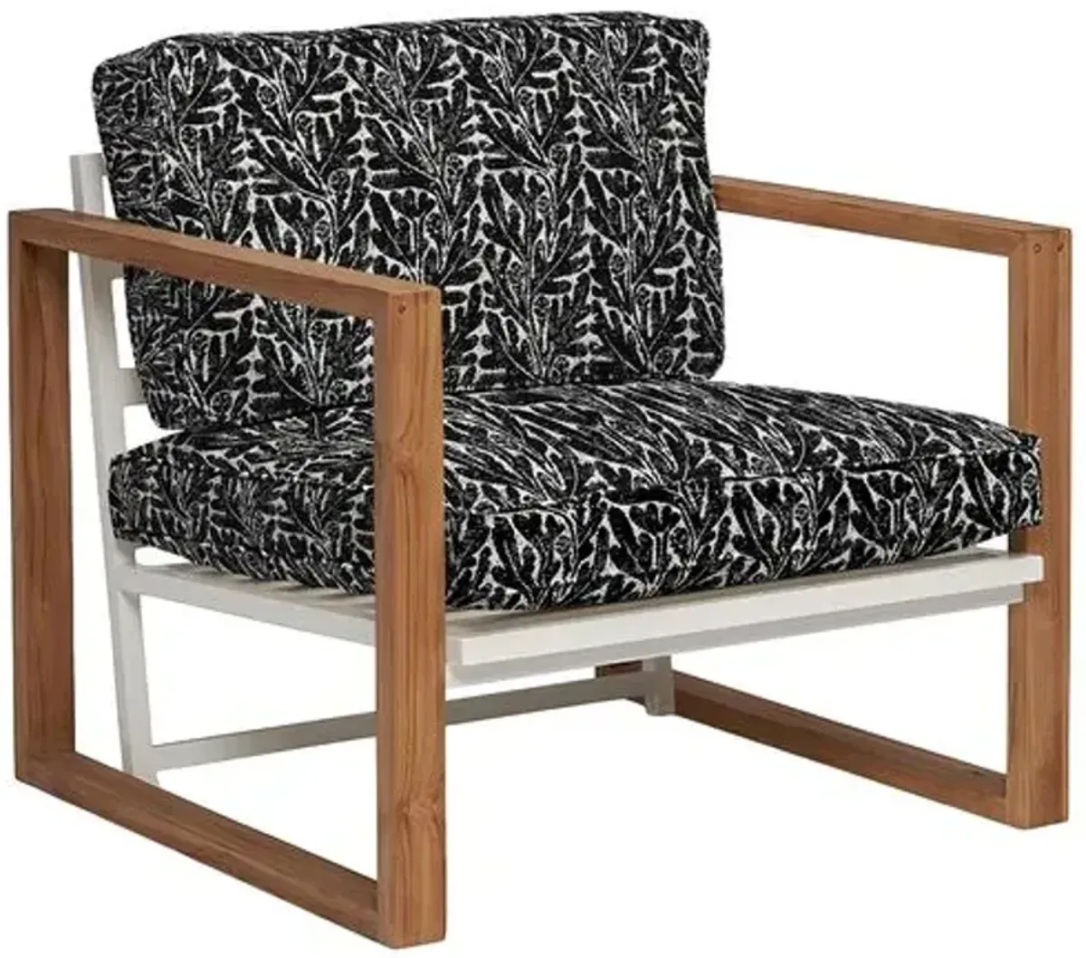 Cape Outdoor Upholstered Chair - Inside Out Botanical - Handcrafted - Black