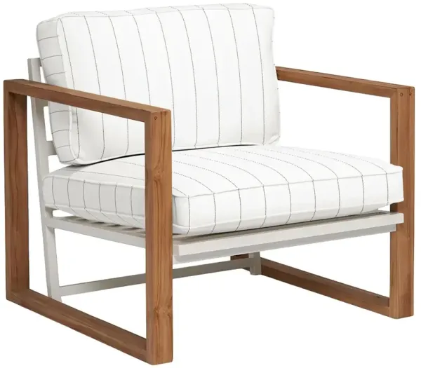 Cape Outdoor Upholstered Chair, Sunbrella Stripe