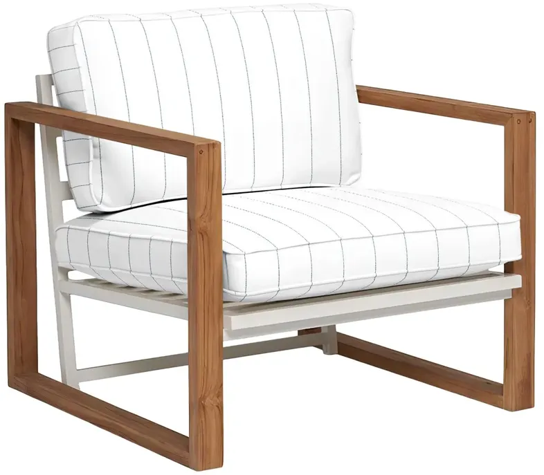 Cape Outdoor Upholstered Chair, Sunbrella Stripe