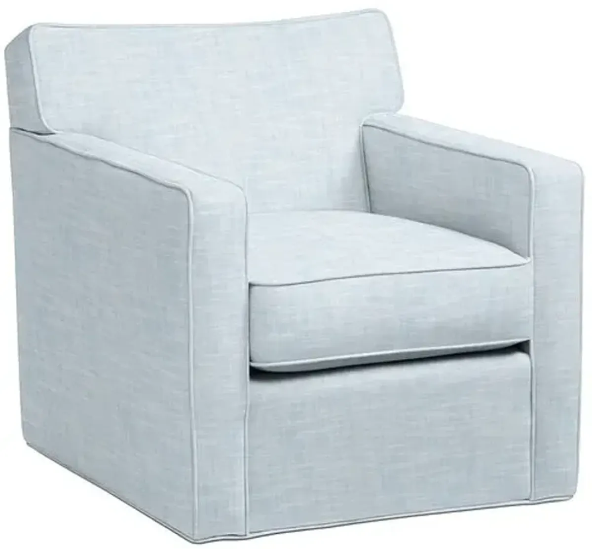 Scottsdale Outdoor Upholstered Swivel Chair - Inside Out Linen - Handcrafted
