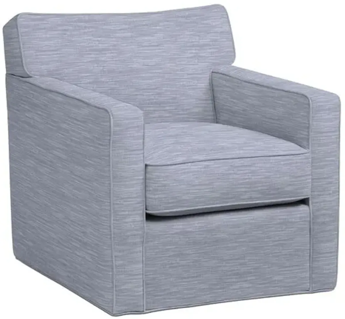 Scottsdale Outdoor Upholstered Swivel Chair - Inside Out Linen - Handcrafted