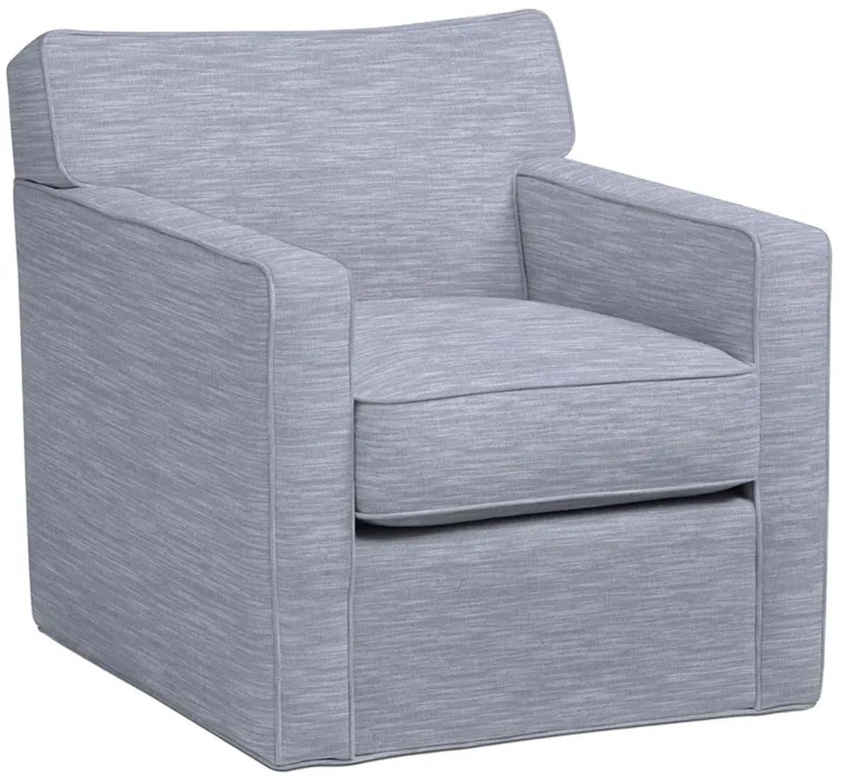 Scottsdale Outdoor Upholstered Swivel Chair, Inside Out Linen