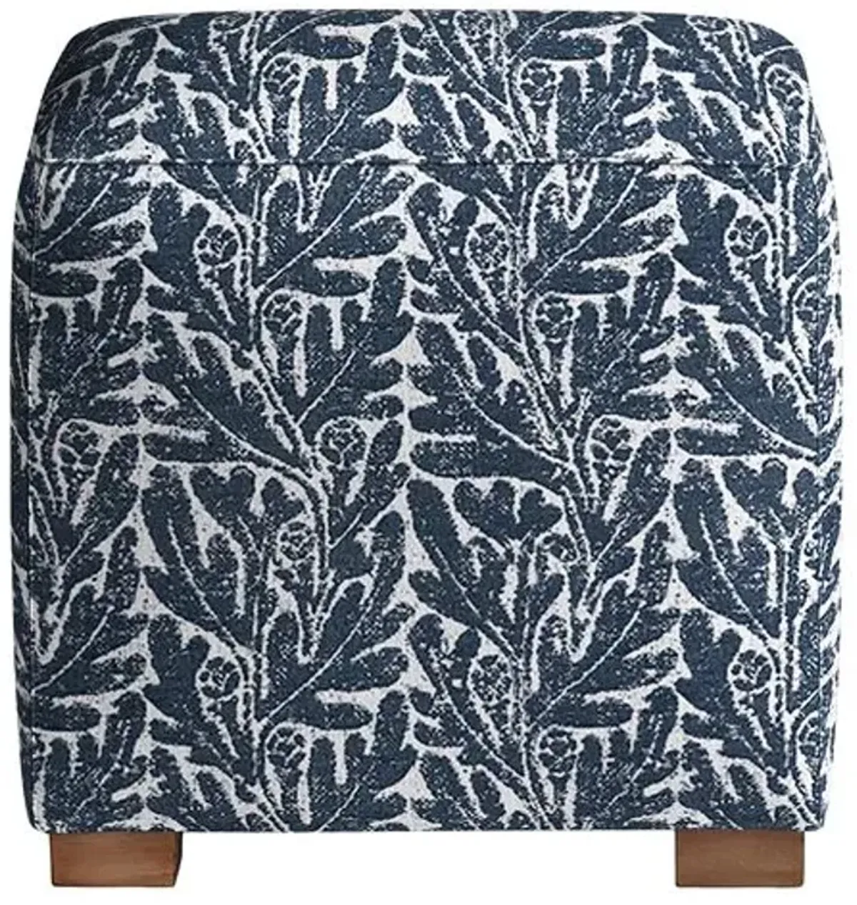 Freeport Outdoor Upholstered Ottoman - Inside Out Botanical - Handcrafted - Blue