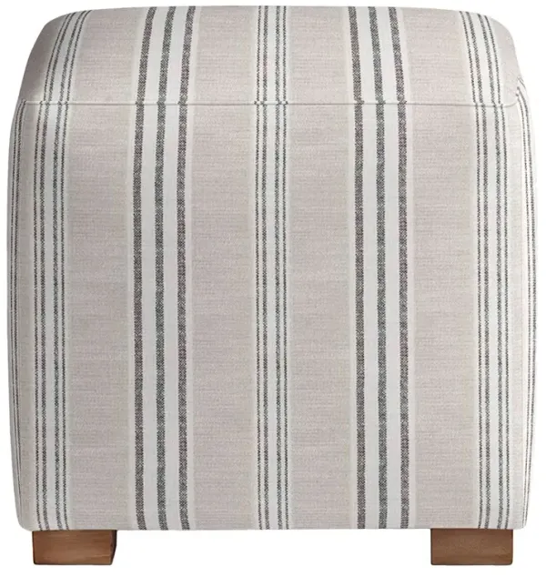 Freeport Outdoor Upholstered Ottoman, Inside Out Tally Stripe