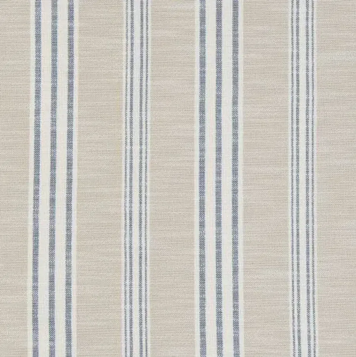 Freeport Outdoor Upholstered Ottoman - Inside Out Tally Stripe - Handcrafted - Blue