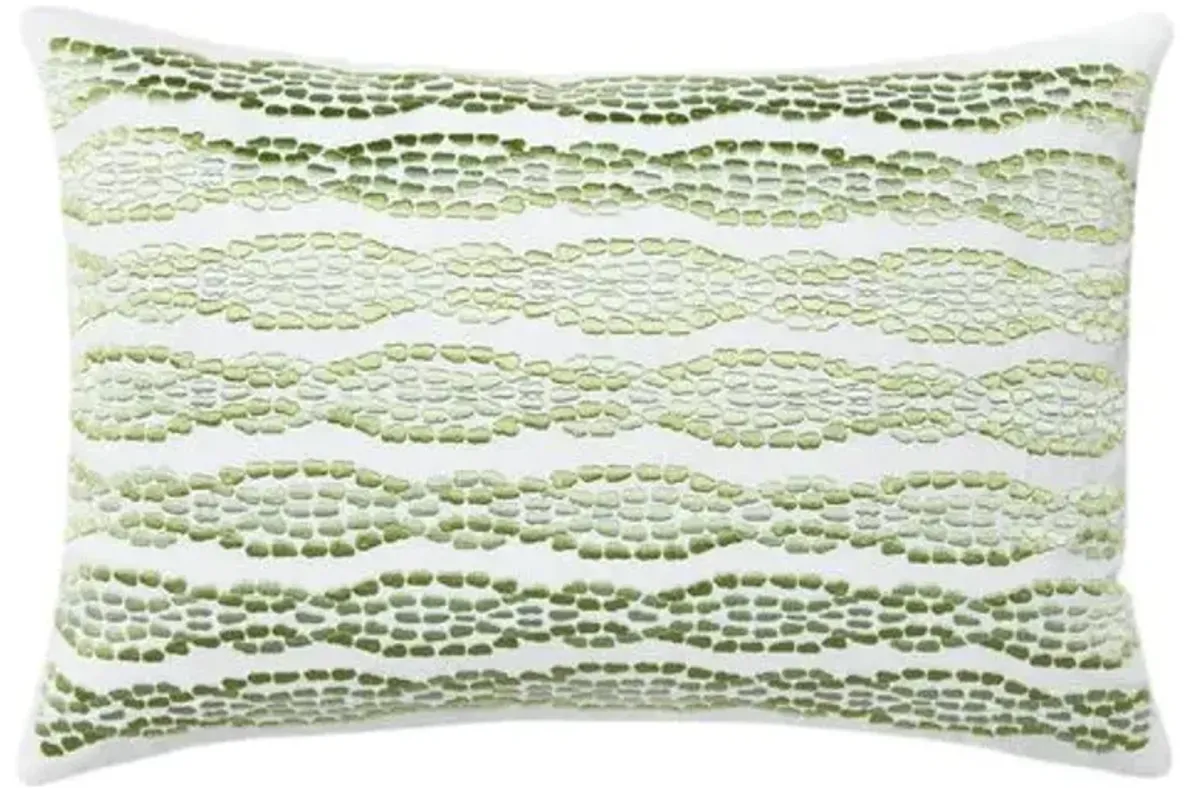 SFERRA x Scalamandré Cobblestones Decorative Pillow - Green