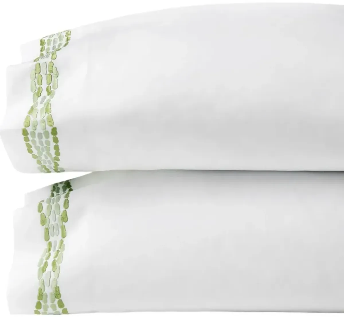 SFERRA x Scalamandré Cobblestones Pillowcase Set of 2 - Green