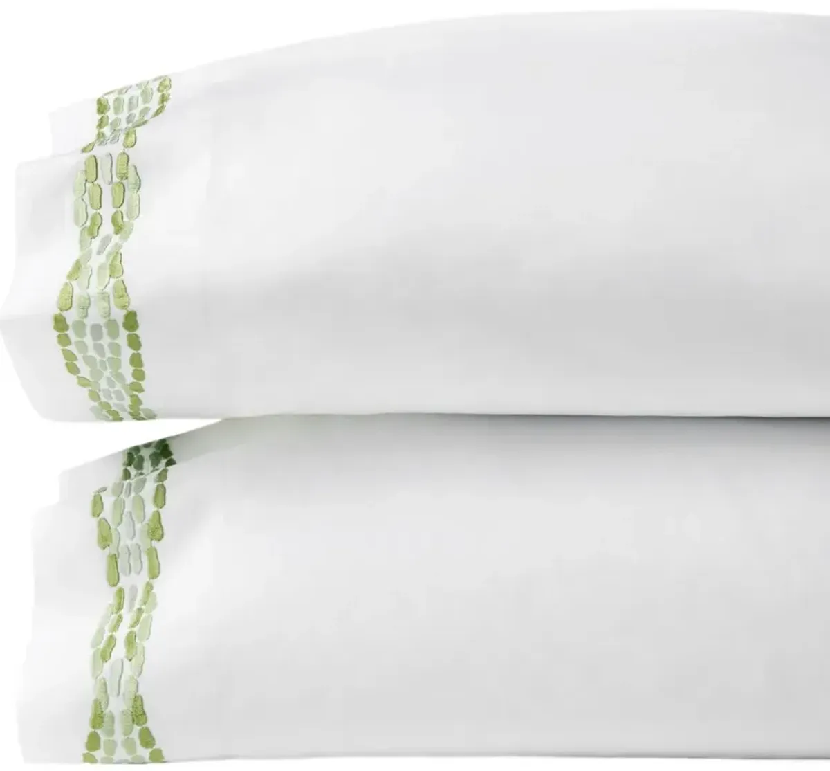 SFERRA x Scalamandr Cobblestones Pillowcase Set of 2 - Green