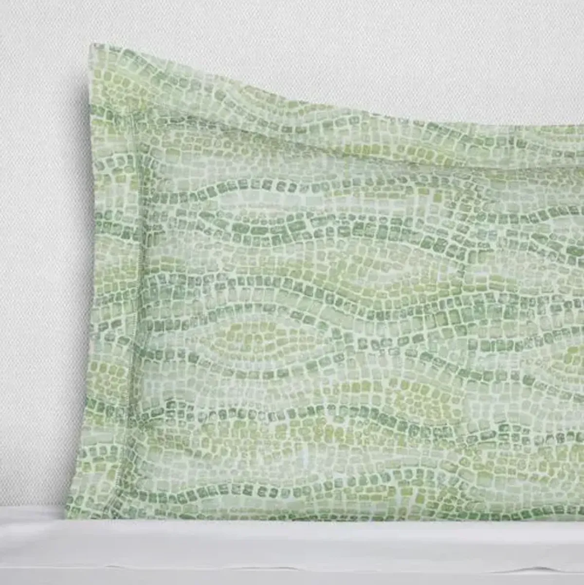 SFERRA x Scalamandré Cobblestones Sham - Green