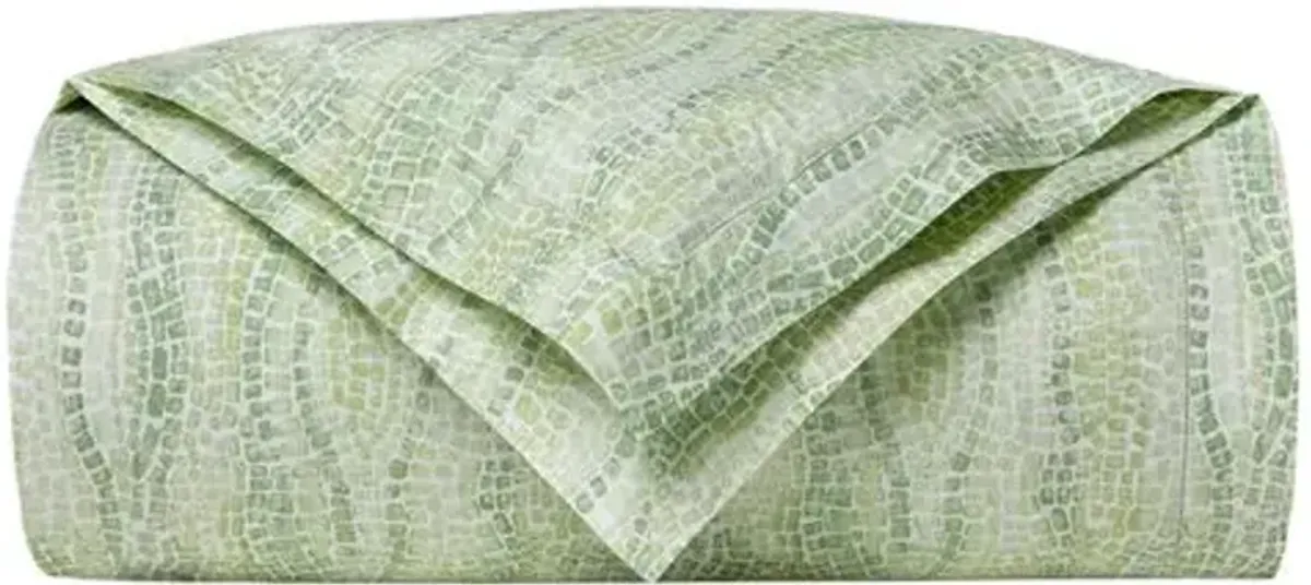 SFERRA x Scalamandré Cobblestones Duvet Cover - Green