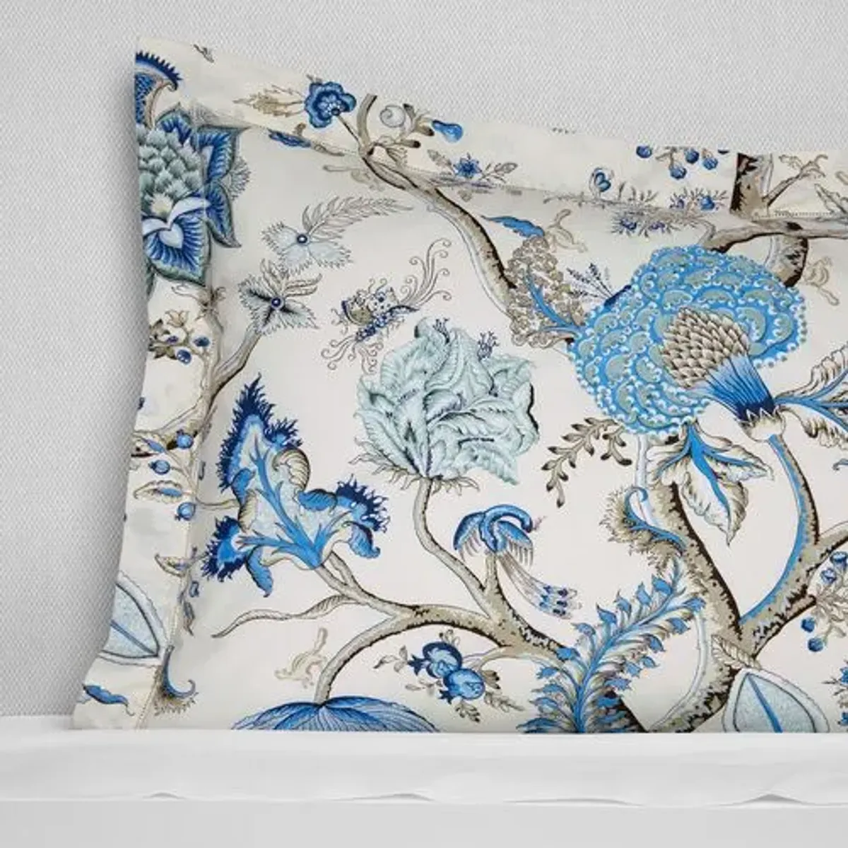 SFERRA x Scalamandré Pondicherry Sham - Sea - Blue