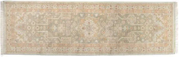Kendra Hand Knotted Wool Rug, Sky