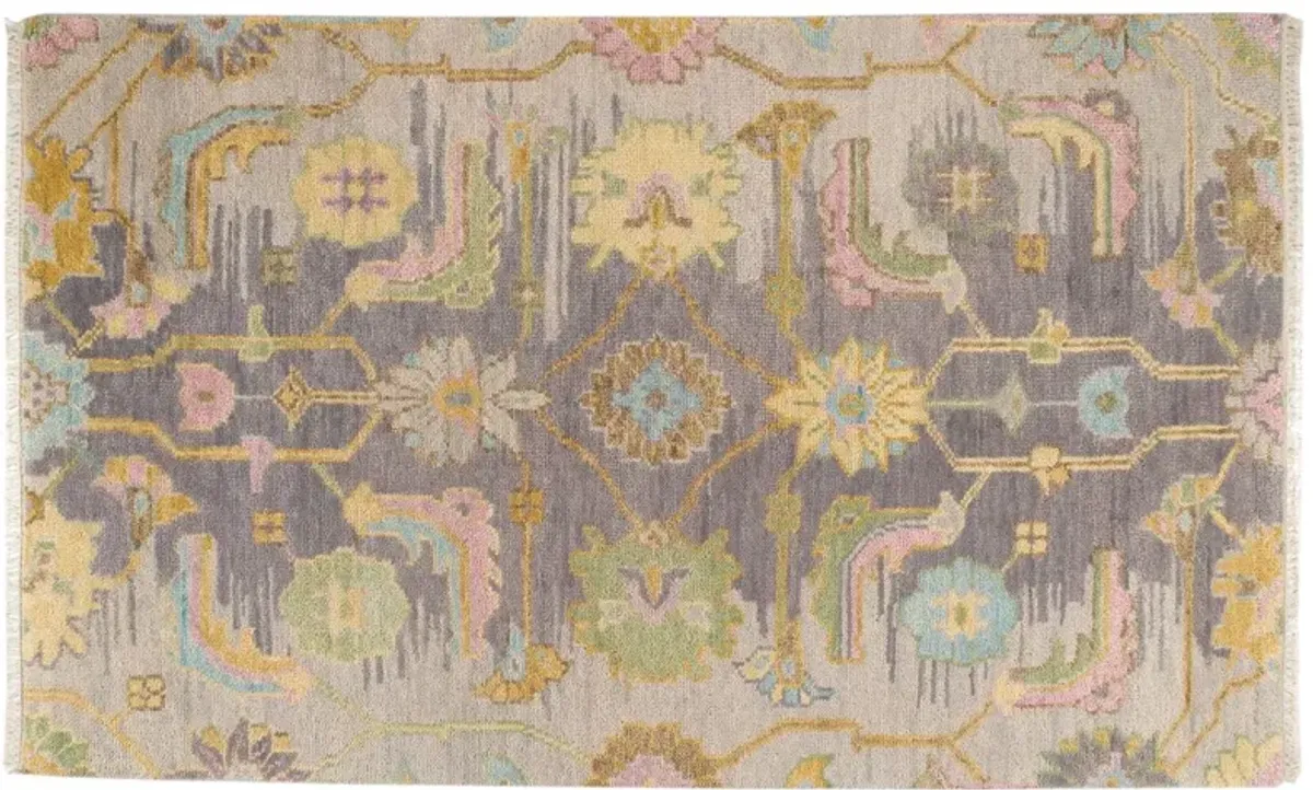 Iris Hand Knotted Wool Rug, Multi