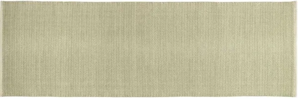 Herringbone Handwoven Cotton Rug, Sage