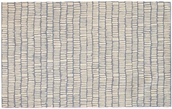 Roark Hand Tufted Wool Rug, Pewter Blue
