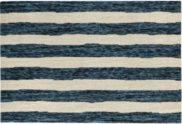 Silas Stripe Hand Hooked Wool Rug