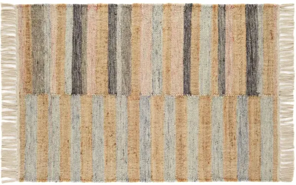 Ravel Stripe Handwoven Wool Rug