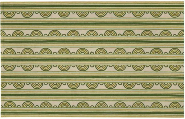 Button Hand Hooked Wool Rug