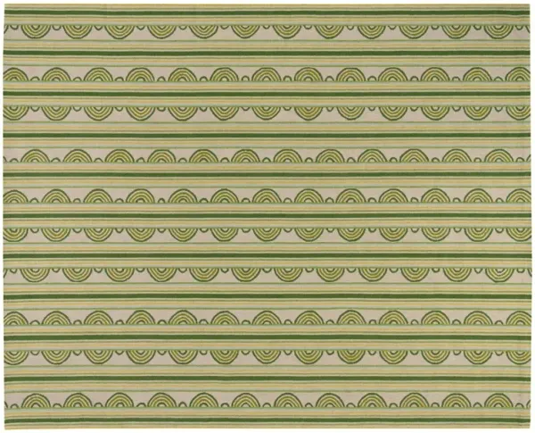 Button Hand Hooked Wool Rug