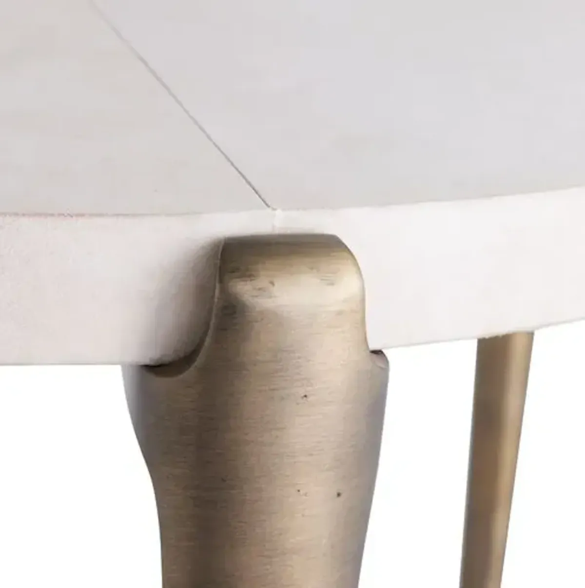 June Brass/Vellum End Table - Gold - Arteriors
