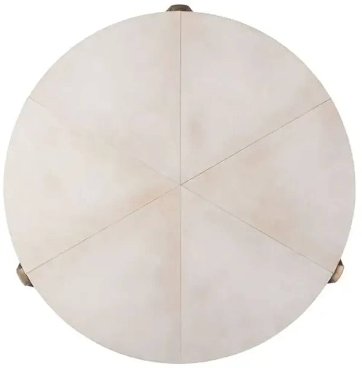 June Brass/Vellum End Table - Gold - Arteriors