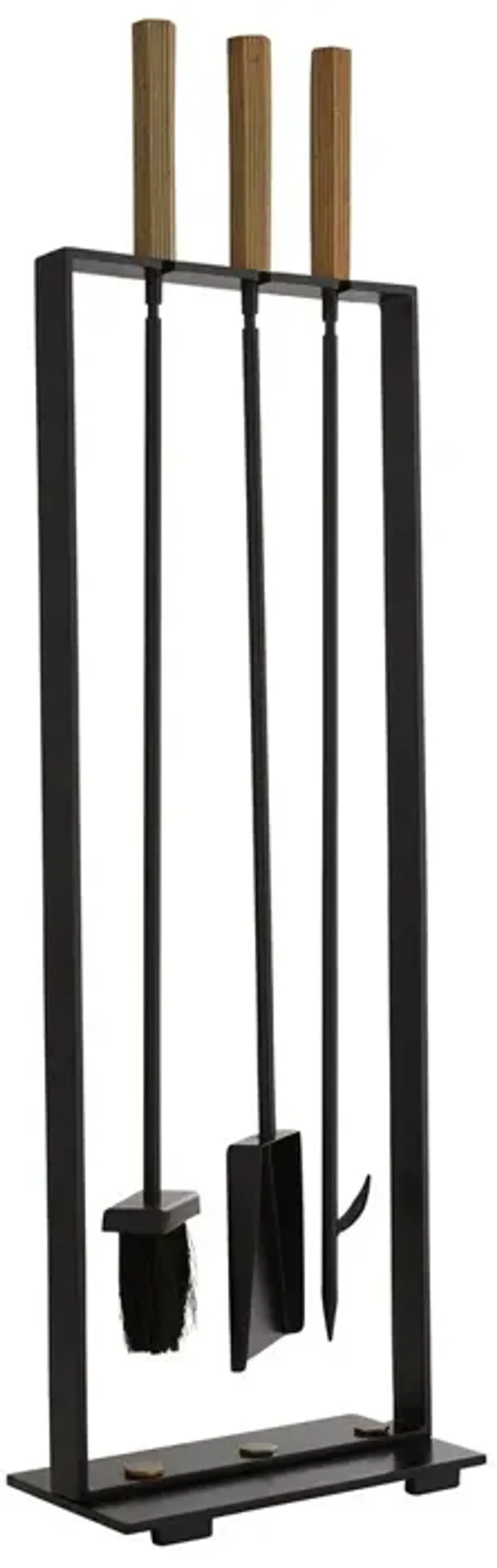 Landt Fireplace Iron Tool Set, Black