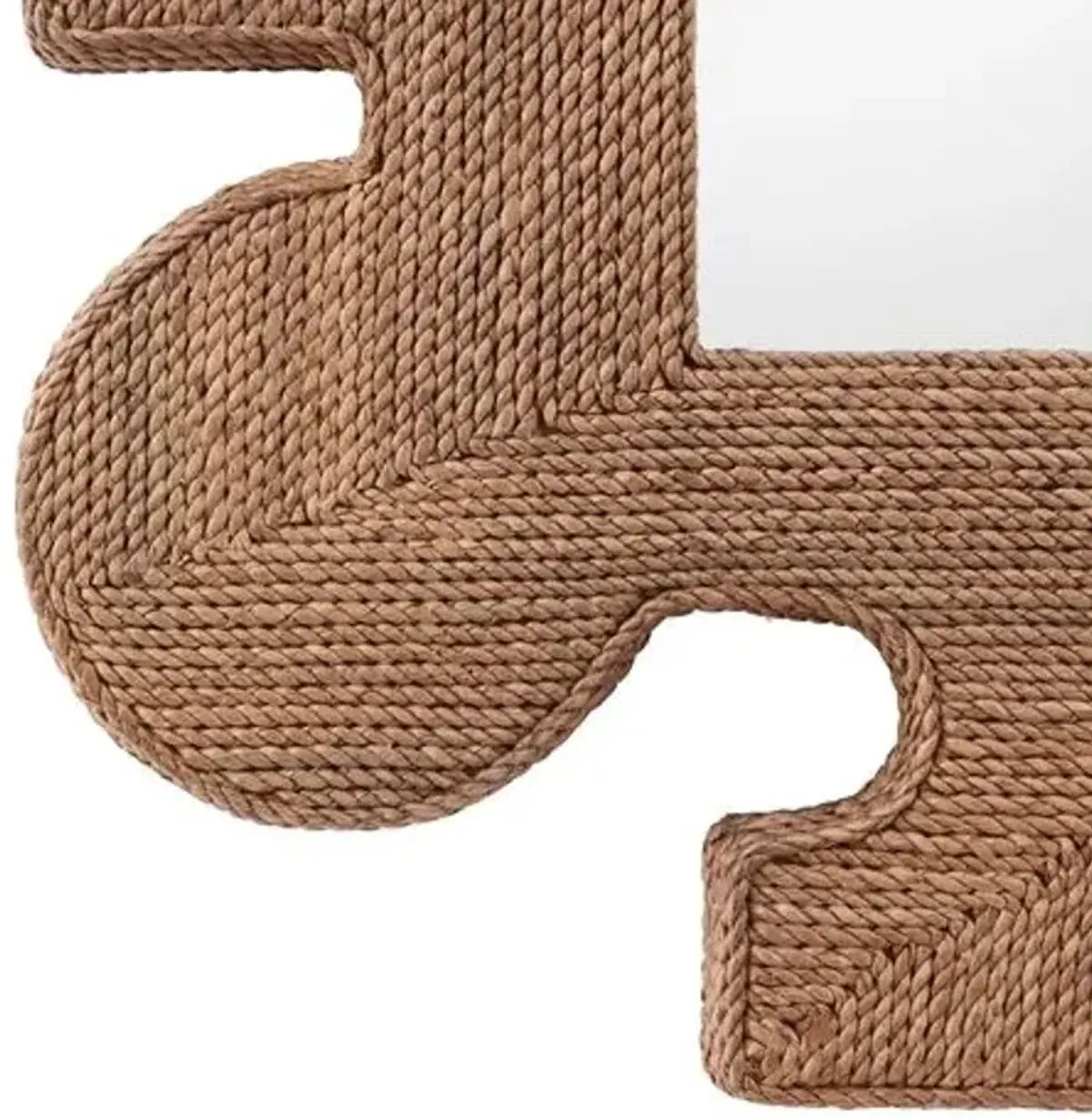 Mowgli Abaca Wall Mirror - Brown - Arteriors