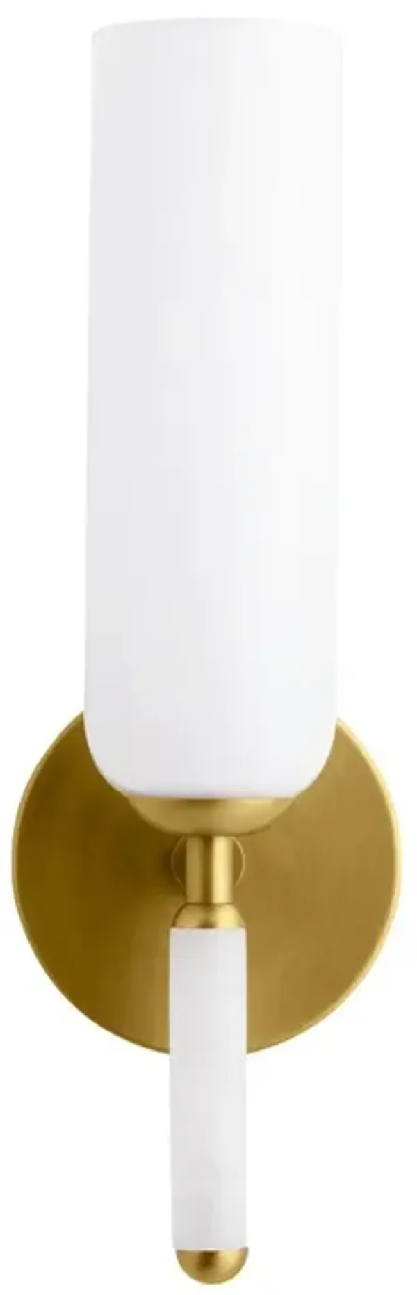Norwalk Alabaster Wall Sconce - White/Gold - Arteriors