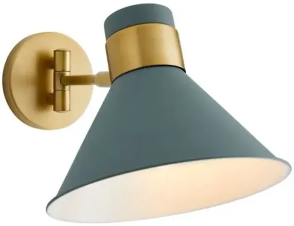 Lane Steel Wall Sconce - Arteriors - Blue