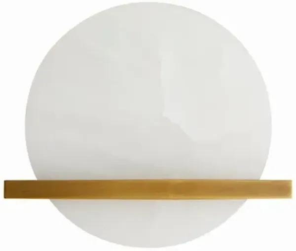 Savion Alabaster Wall Sconce - White/Gold - Arteriors