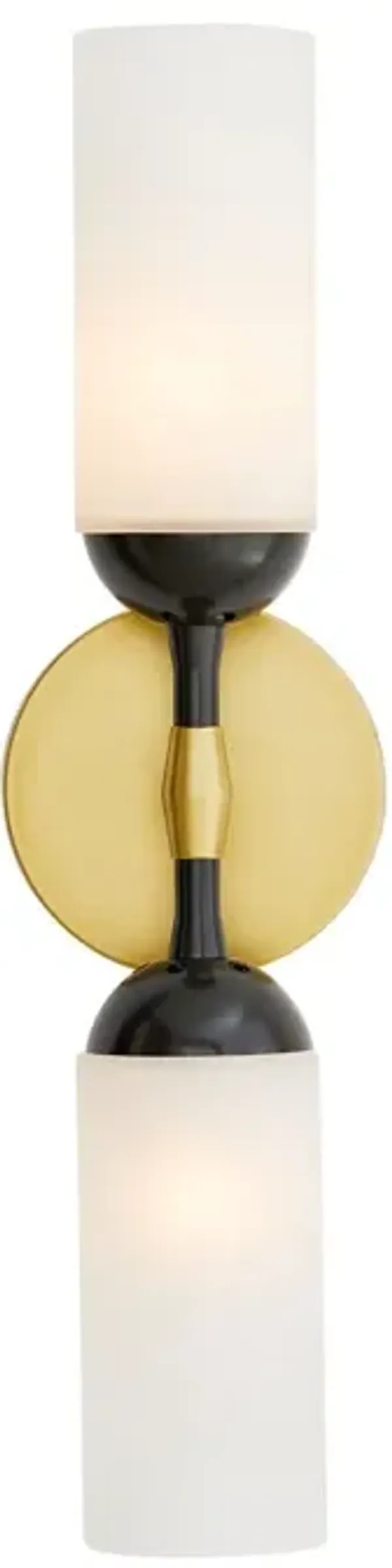 Emmett Steel/Glass Wall Sconce - Gold/Black - Arteriors