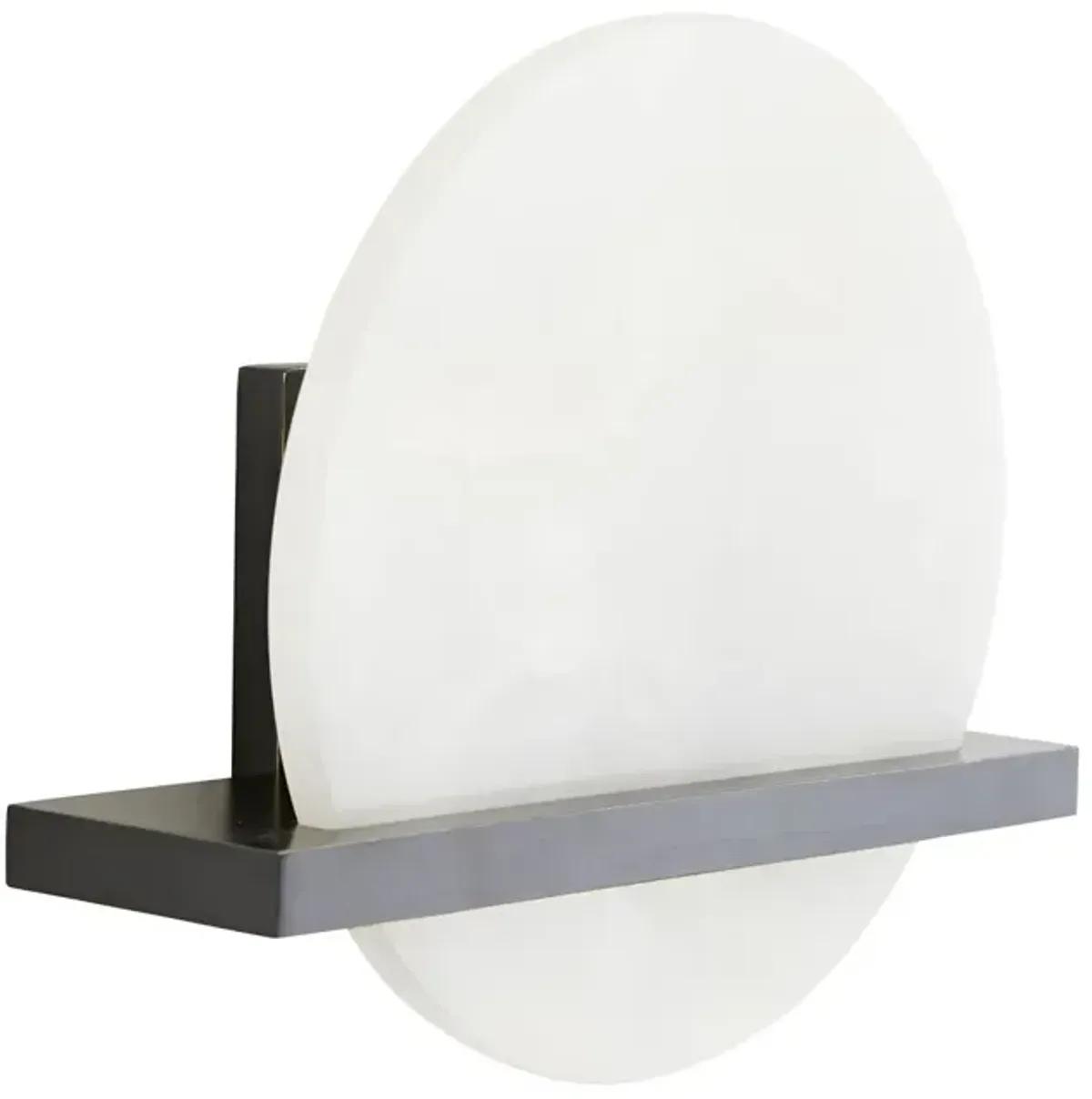 Savion Alabaster Wall Sconce - White/Black - Arteriors