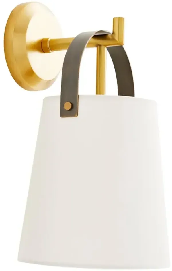 Ian Steel/Linen Sconce - Gold - Arteriors