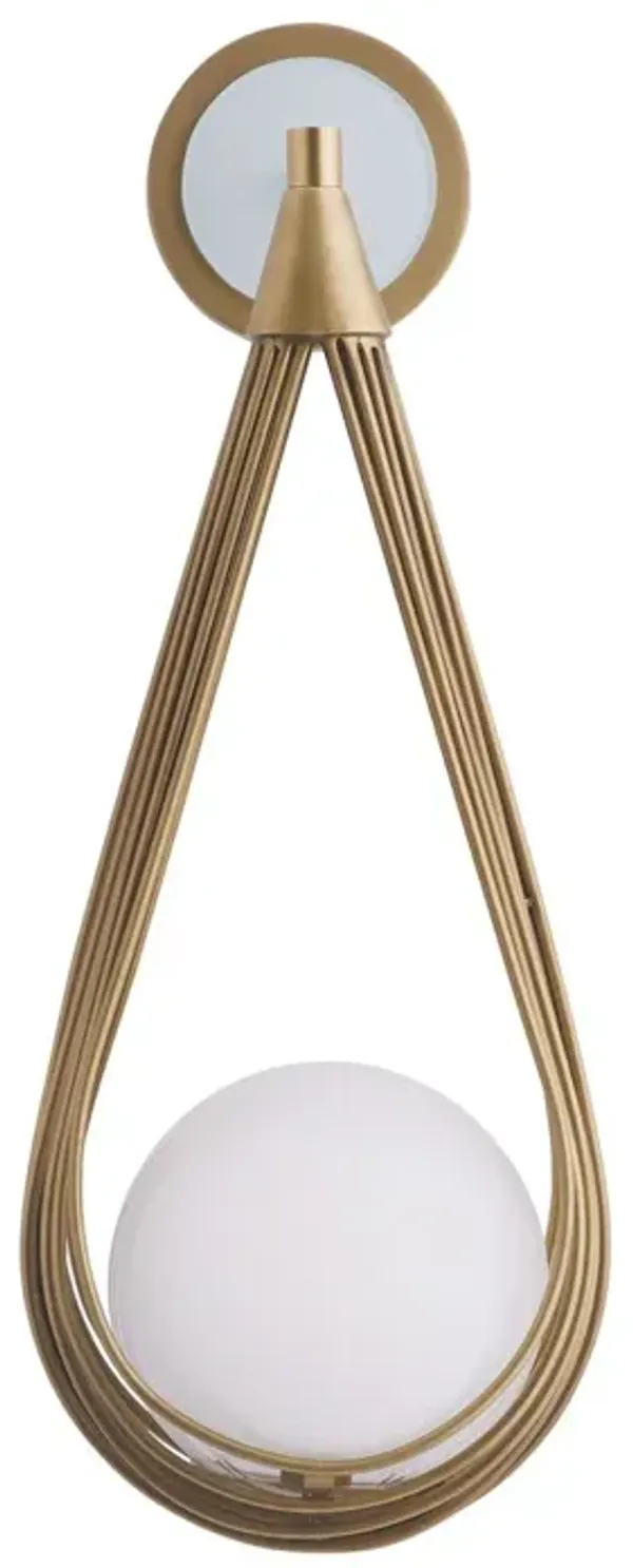 Ova Iron Teardrop Wall Sconce - Gold - Arteriors
