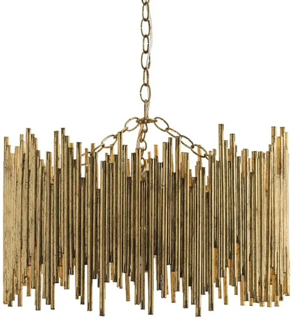 Prescott Two-Tiered Iron Chandelier - Gold - Arteriors