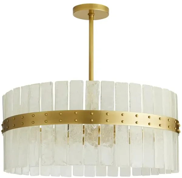 Sinclair 4-Light Glass Chandelier - Gold - Arteriors