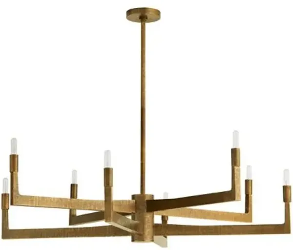 Griff 8-Light Chandelier - English Bronze - Arteriors - Handcrafted - Gold