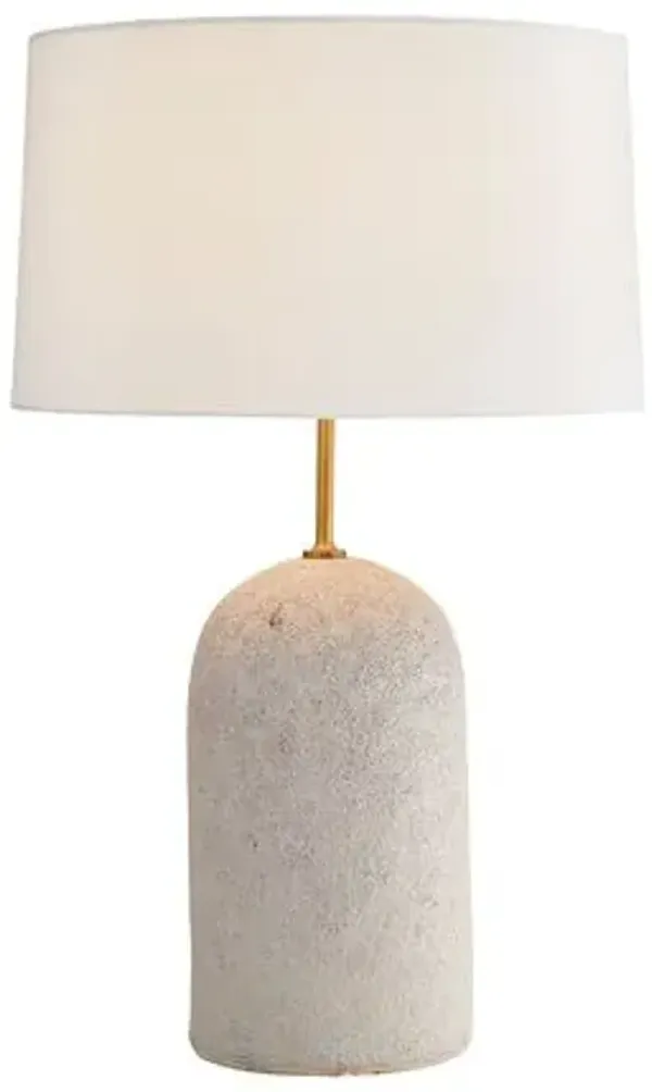Capelli Ceramic Table Lamp - Neutral - Arteriors - Ivory