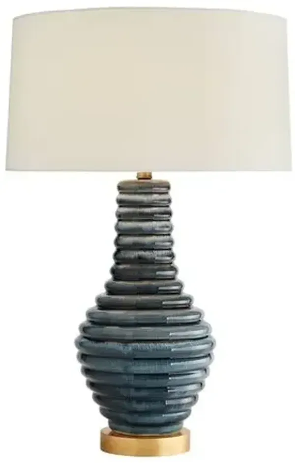 Bartoli Porcelain Table Lamp - Blue - Arteriors
