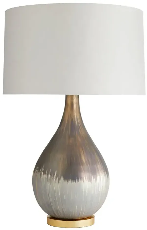 Romy Glass Table Lamp - Silver/Bronze - Arteriors - Purple