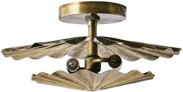 Annabeth Wall Sconce/Flush Mount - Brass - Arteriors - Gold