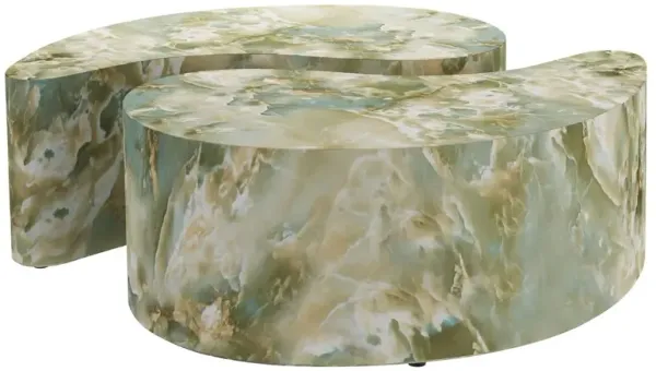S/2 Adeline Coffee Tables, Green